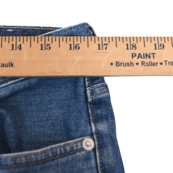 Everlane Women’s Straight Ankle Jeans Sz 31 Regular Blue Denim Minimalist - Picture 4 of 7